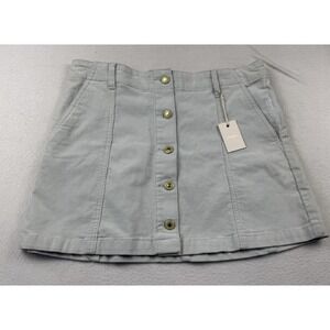 Forever 21 Dusty Blue Corduroy Skirt Size 30 NWT